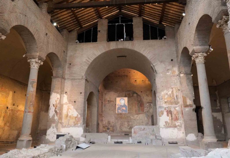 Santa Maria Antiqua​: The oldest Christian church in the Roman Forum area. Frescoes and early Christian art show Rome’s religious transformation from pagan antiquity to Christianity. At the base of Palatine Hill.